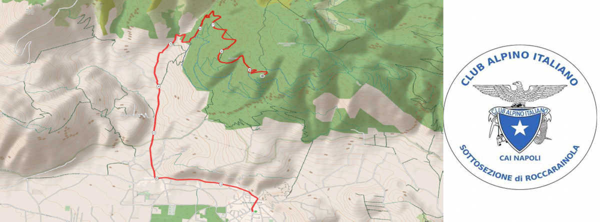 Foresta Demaniale di Roccarainola di sera in MTB